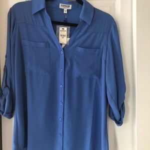 Express Blue Blouse